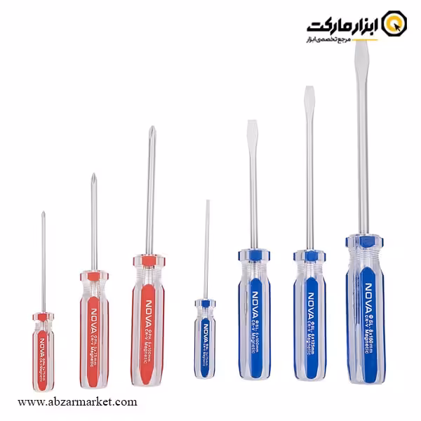 ست پیچ گوشتی نووا 7 عددی مدل 1015