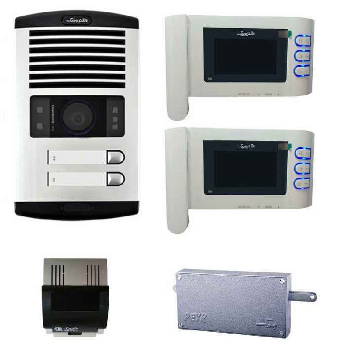 آیفون تصویری الکتروپیک . پک کامل  2 واحدی . مدل 797 با پنل 1086