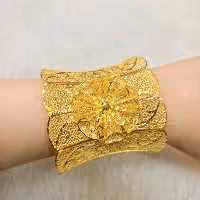 دستبند نقره فیوژن آبکاری طلا