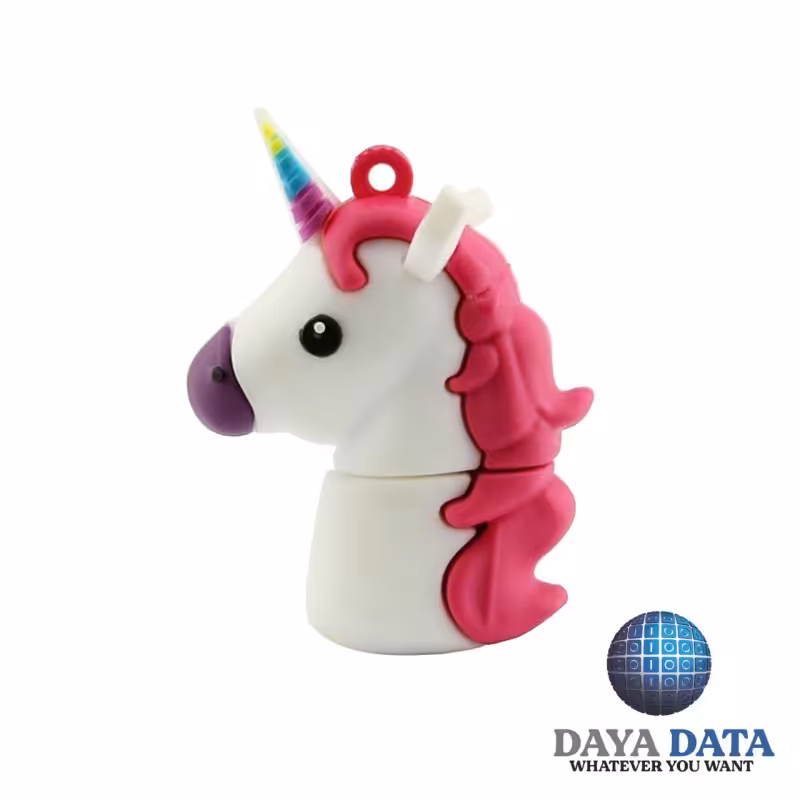 فلش مموری فانتزی دایا دیتا تک شاخ مدلPF1018-27 ظرفیت128GB-USB3 رنگ سفید