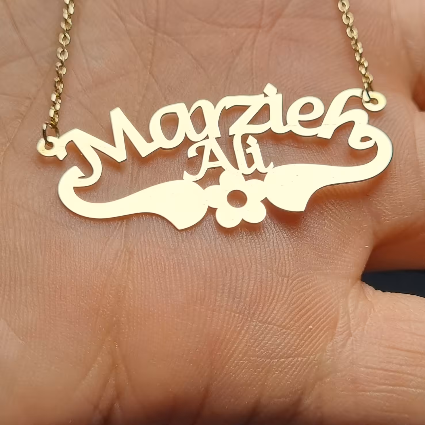 پلاک سفارشی اسم نقره 925