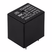 مجموعه 5 عددی رله 12V-10A پایه میلون T73 مارک TIANBO کد HJR-21FF-S-Z