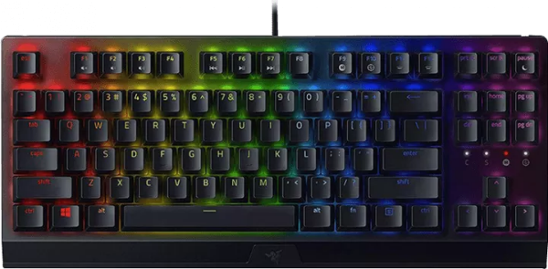کیبورد سیمی گیمینگ Razer مدل BlackWidow V3 Tenkeyless با سوییچ سبز