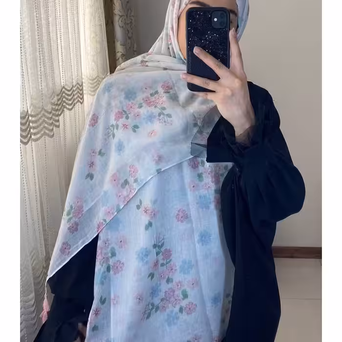 شال نخی وارداتی 
قواره 180در80
دور دوخت
منگوله دار.. 
اصلا لیز نیست
چروک نمیشه
پشت سفید نیست 
خنک و سبک مناسب تابستان
