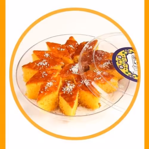 کیک شربتی زعفرانی بسته بندی نارنج نونا 550 گرمی