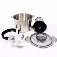 خورد کن 3 لیتر بوش بدنه استیل..کیفیت عالی تیغه ها فلزی استیل ضد زنگ شفت فلزی ..650 وات