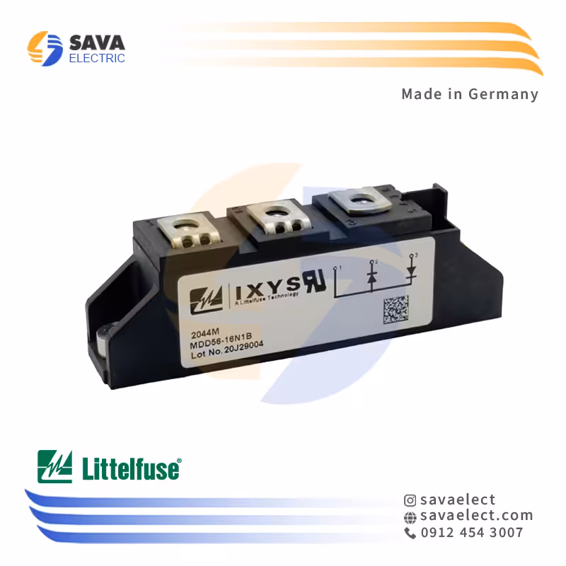 خرید دوبل دیود 71 آمپر 1600 ولت IXYS MDD56-16N1B آلمان | ساوا الکتریک
