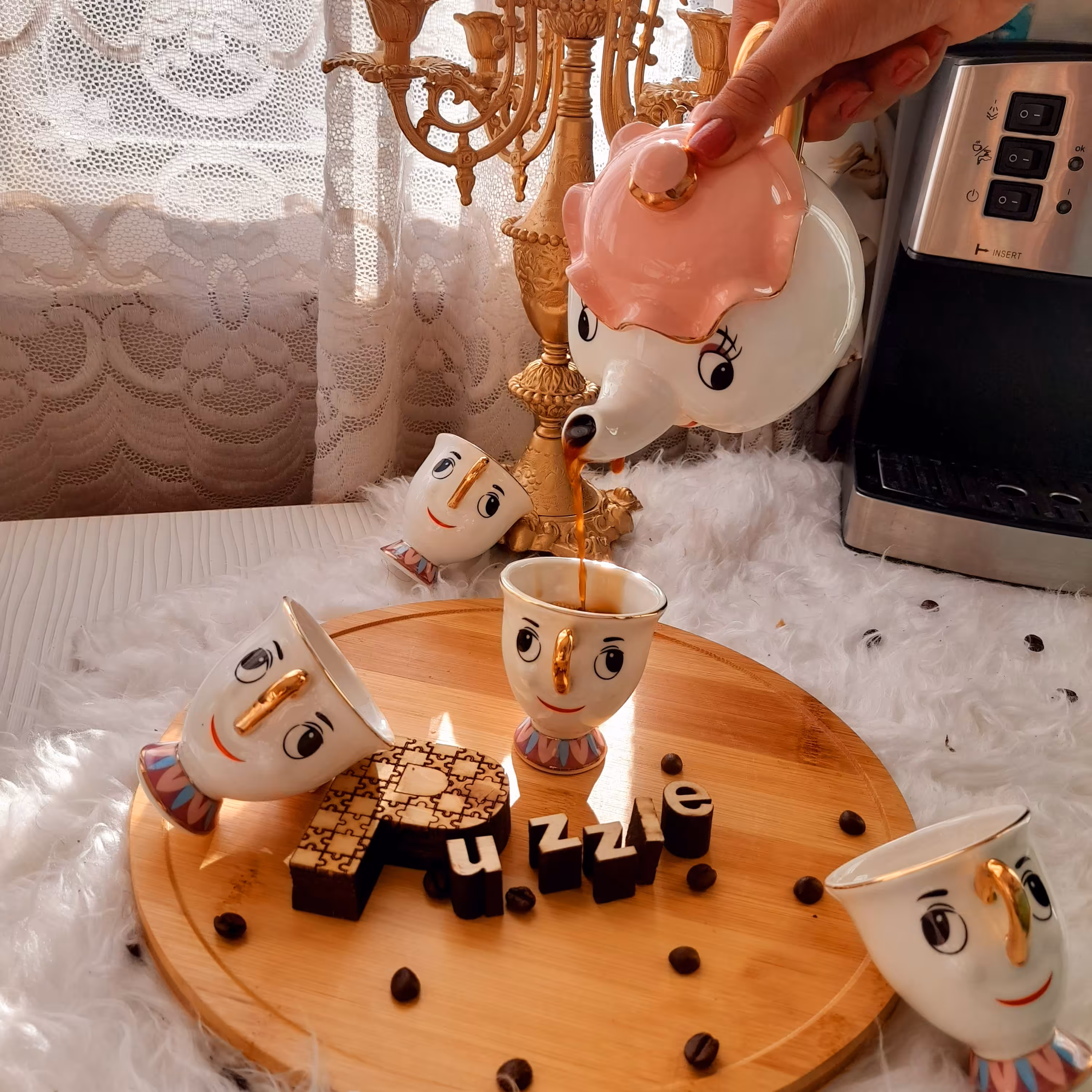 ست چایخوری دیو و دلبر  😍🤩