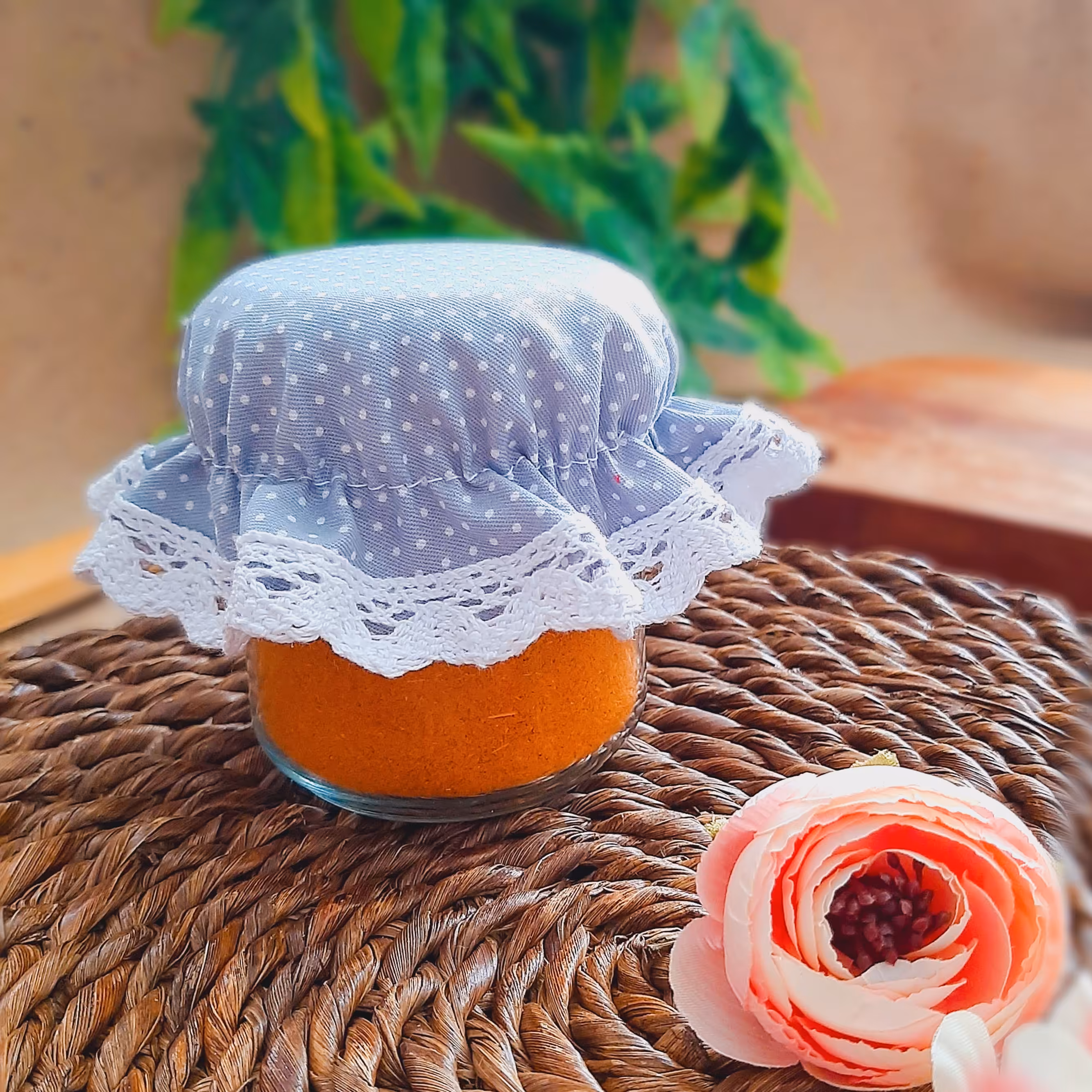 درپوش شیشه کوچک طوسی خالدار