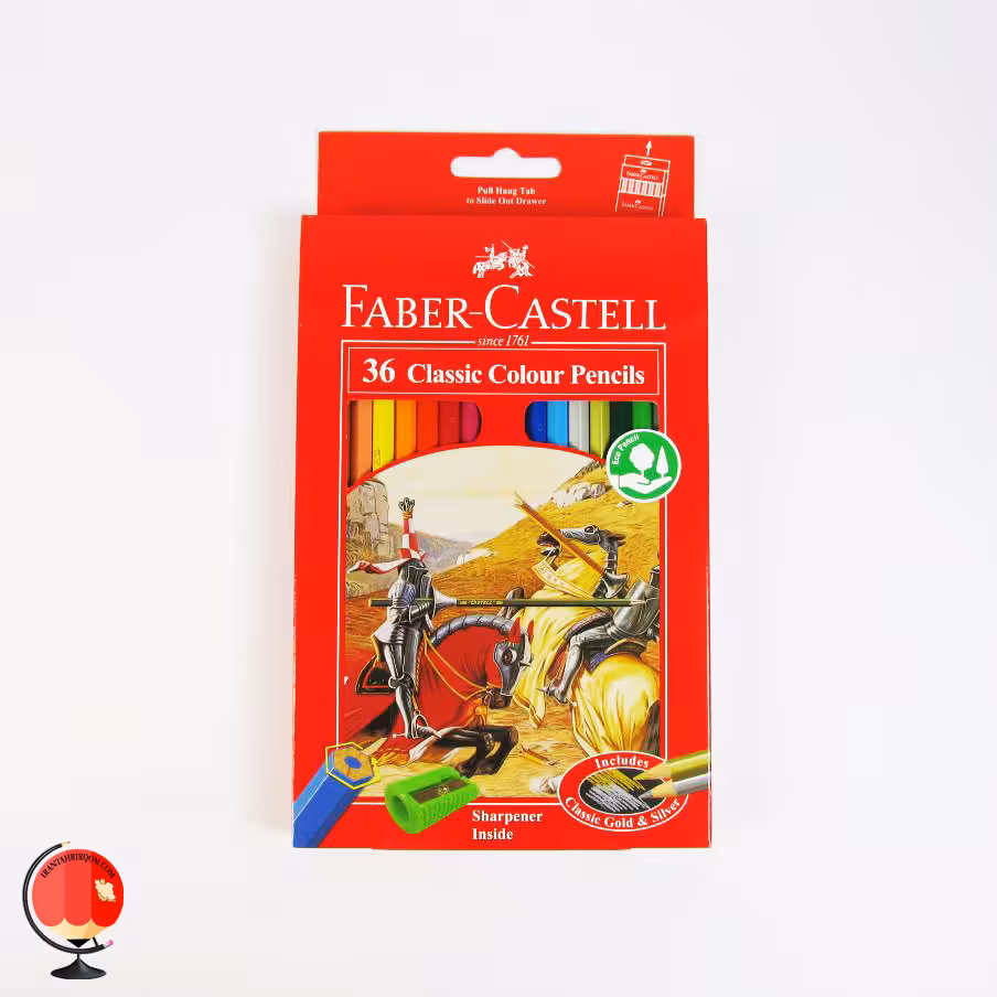 مداد رنگی 36 رنگ کلاسیک جعبه مقوایی فابرکاستل