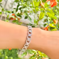 دستبند فول نگین جذاب و خاص