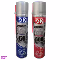 اسپری تمیزکننده چرب و خشک اوکی مدل contact cleaner بسته 2 عددی