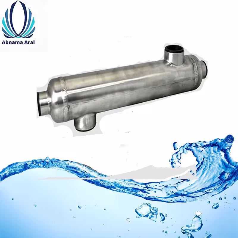 مبدل حرارتی پوسته و لوله  تمام استیل  201   90 فوت