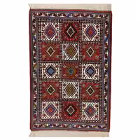 فرش دستبافت یک و نیم متری مدل یلمه کد 329