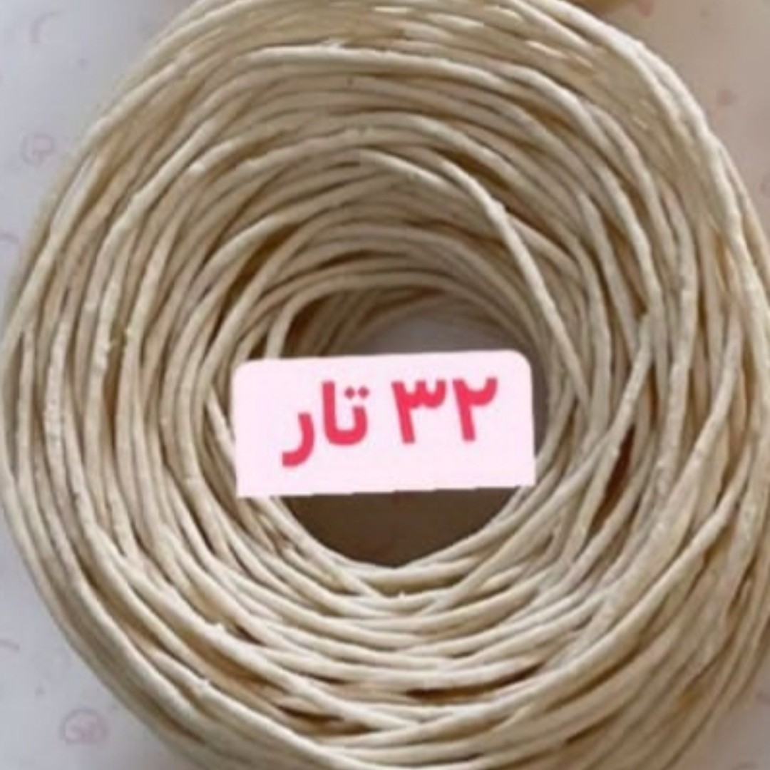 فیتیله موم خورده 32 تار مناسب شمع موم عسل مناسب شمع قطر 3.5 - 5