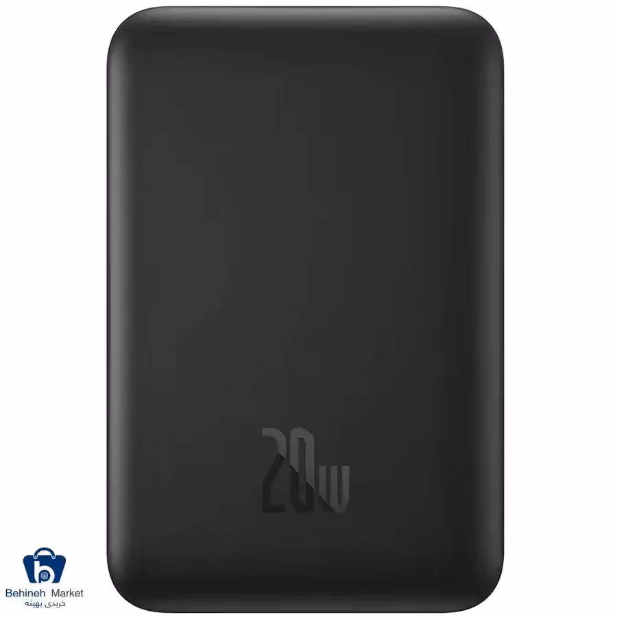 پاوربانک بی‌سیم باسئوس مدل PPCX150001 20W ظرفیت 20000 میلی آمپر ساعت