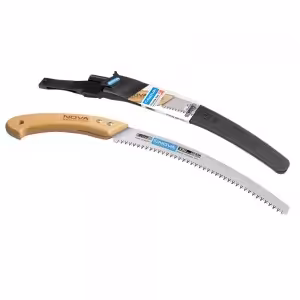 اره باغبانی خم دسته چوبی ( غلاف دار) نووا مدل NTS2333