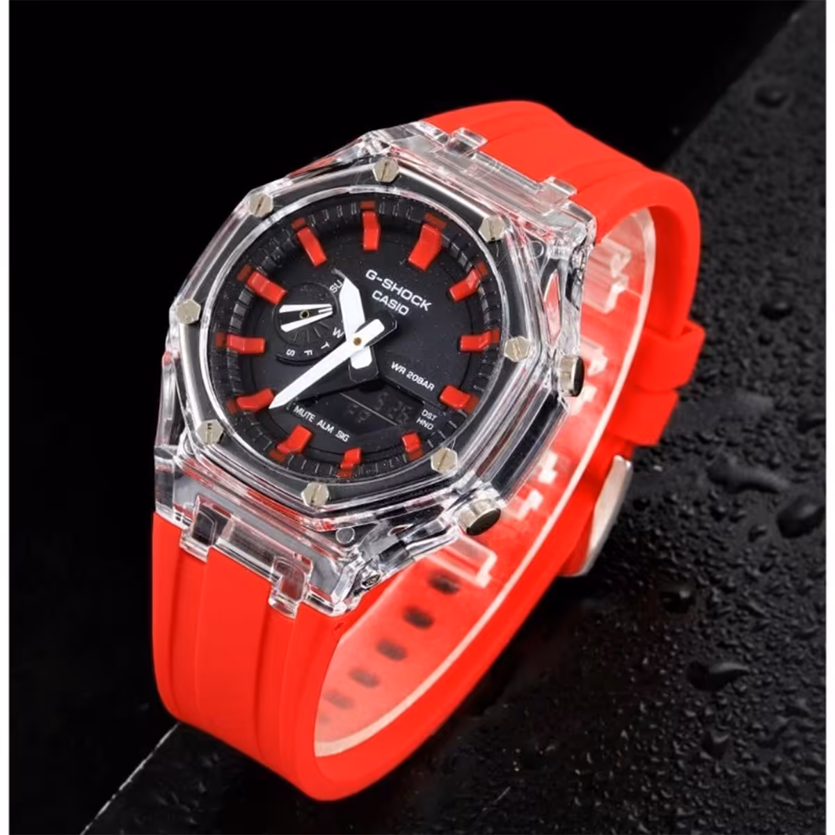 ساعت اسپرت قرمز مدل G-SHOCK