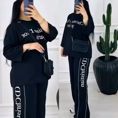 تیشرت و شلوار اسپان پنبه chrustian dior