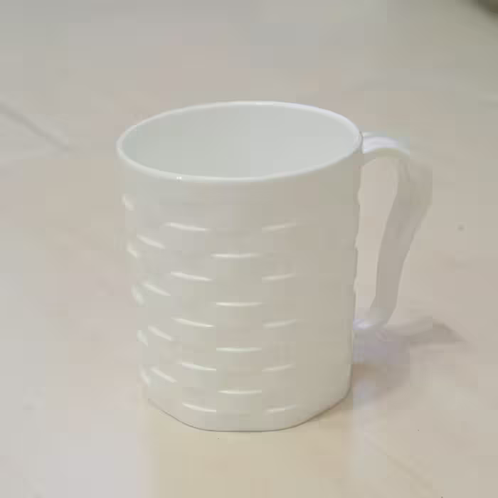 فنجان پلاستیکی آب و چای طرح حصیری