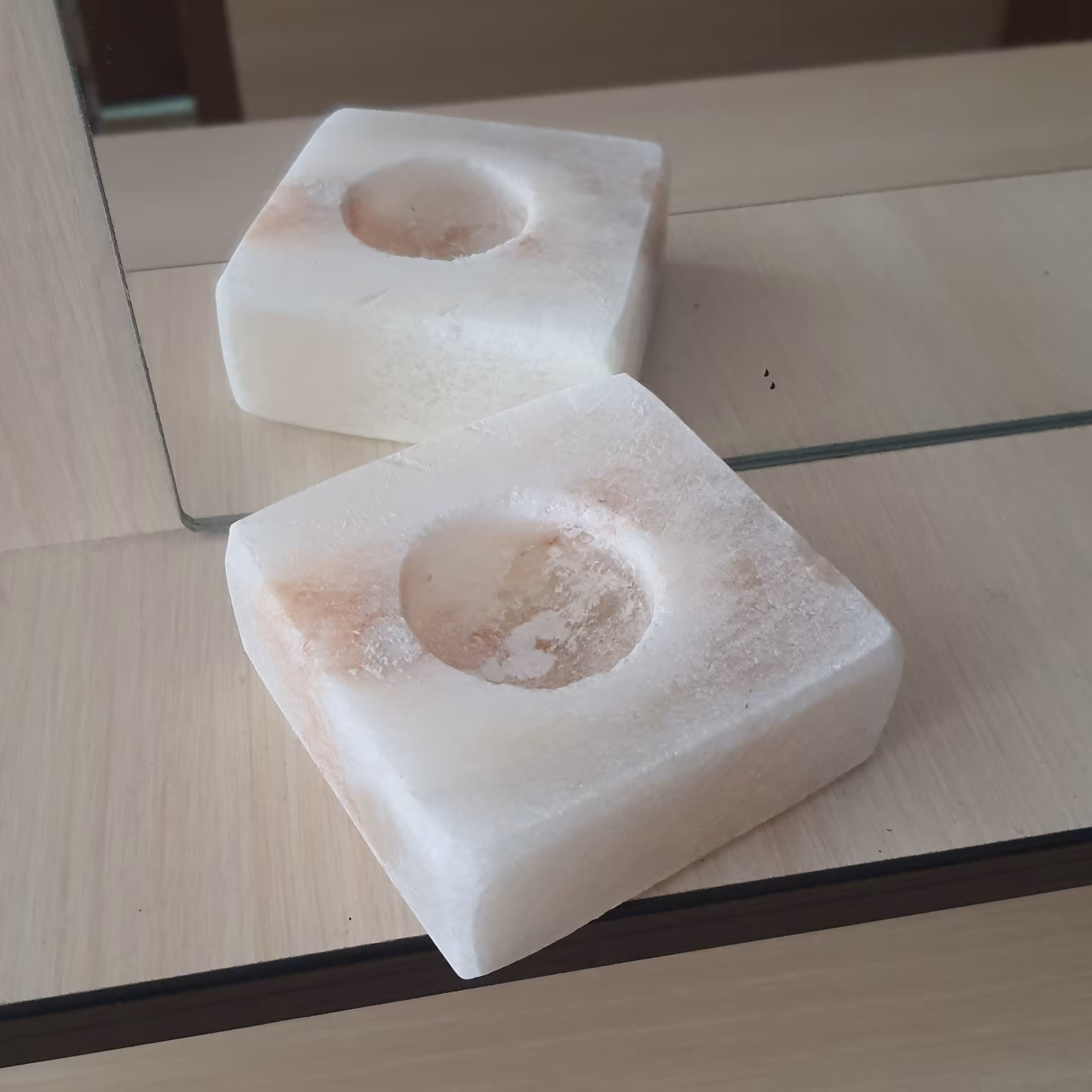 جاشمعی سنگ نمک مدل مربع