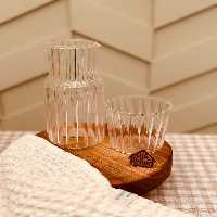 پارچ شب پیرکس شیاردار کد001626