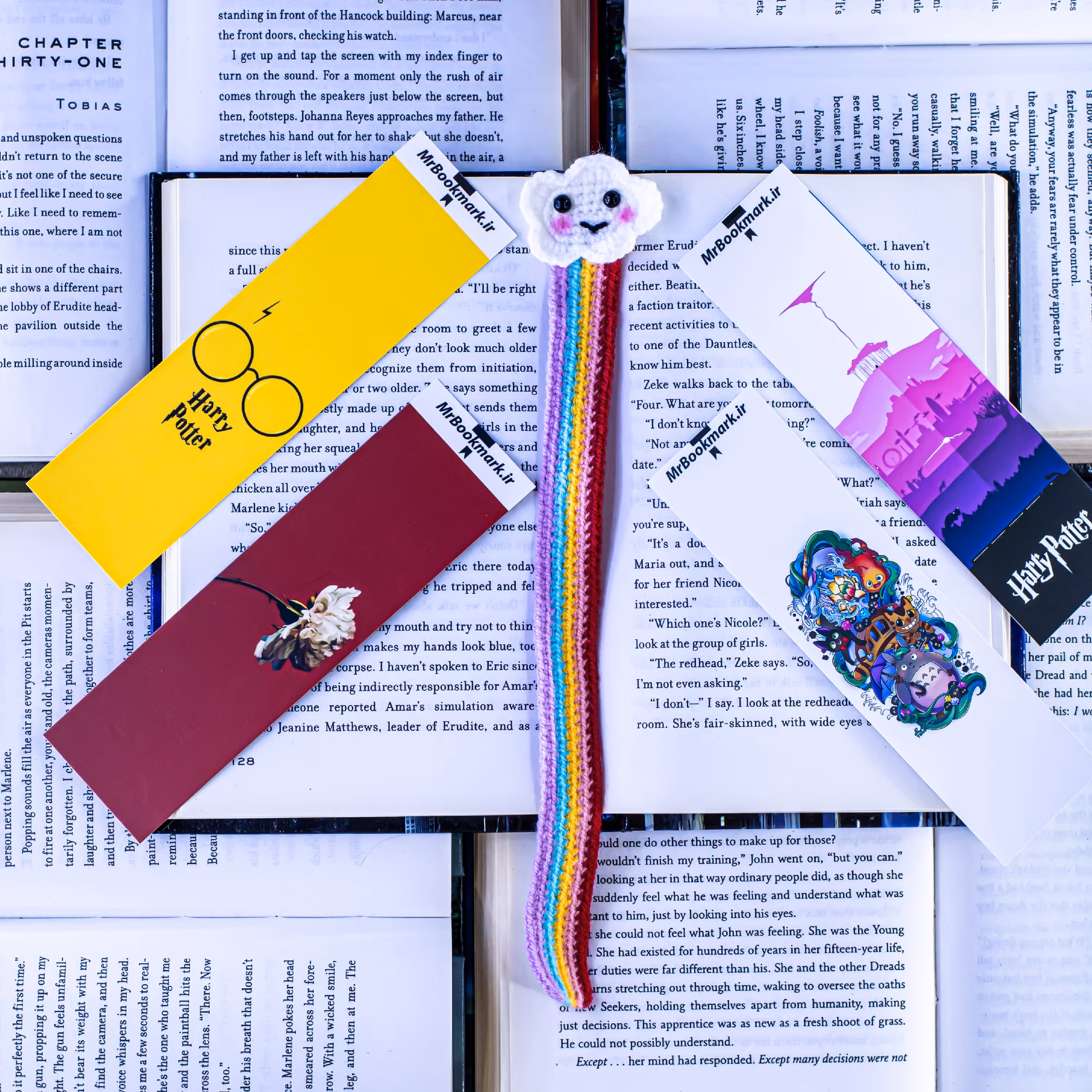 بوکمارک و نشانگر کتاب دارای تخفیف( پک اقتصادی 5 عددی کد 018)