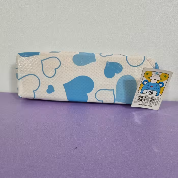 جامدادی تک زیپ  ساده طرح  قلب کد 206