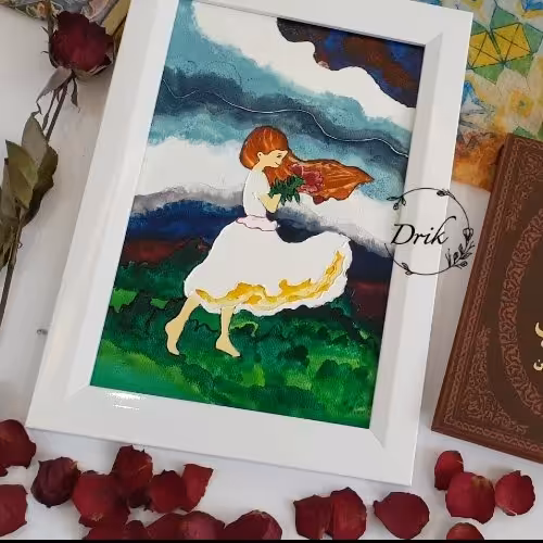 تابلو ی ویترای دخترانه