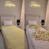 لحاف یک نفره طرح اسلیمی زرد