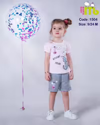 تیشرت شلوارک گربه و موش مهتا کد 1504