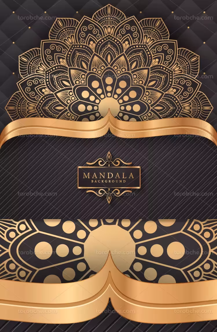 پس زمینه سنتی مشکی | گرافیک با طعم تربچه