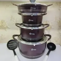 سرویس 10 پارچه قابلمه  چدن داخل گرانیتی ویستا