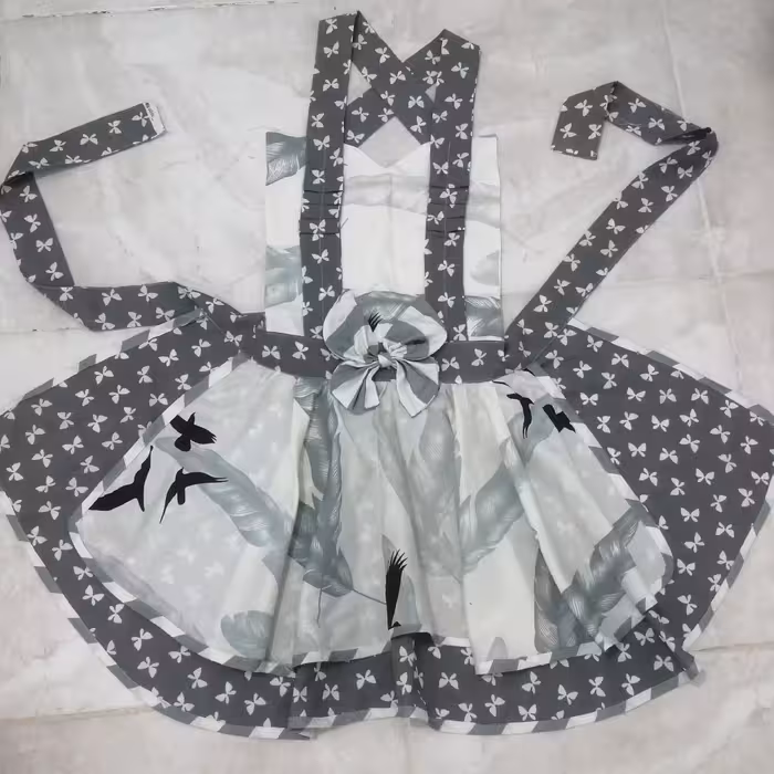 پیشبند آشپزخانه ضد آب فانتزی دو دامنه 