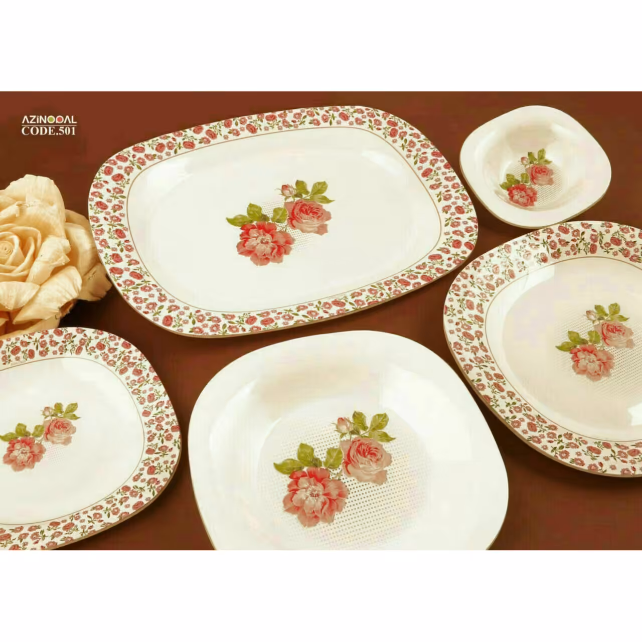 سرویس غذاخوری 25 پارچه آذین اوپال کد 501