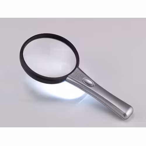 ذره بین بزرگ چراغ دار سایز 90 میلی متر مدل MG2B-4