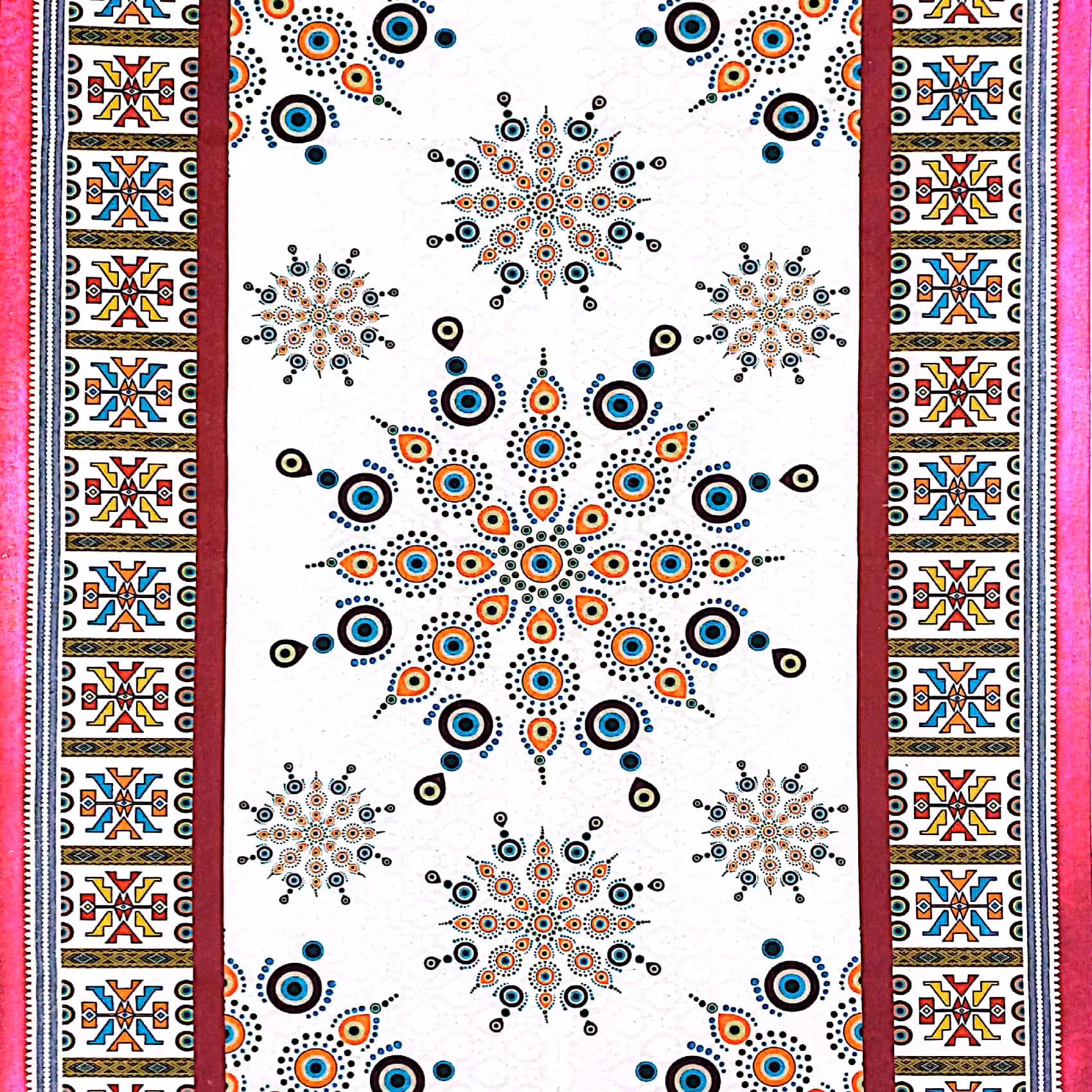 رومیزی زیرسفره سایزکوچک ابعاد100در140 سانتیمتردورو قابل شستشو رنگ ثابت  نسبت به حرارت حساس