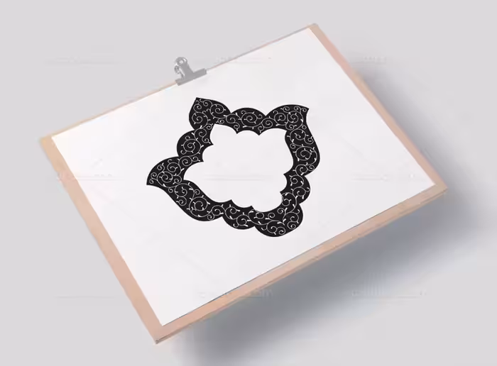 وکتور حاشیه تذهیب | گرافیک با طعم تربچه