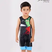 دوبنده کشتی طرح تیم ملی رنگ مشکی با باند آبی در همه سایز موجود است 