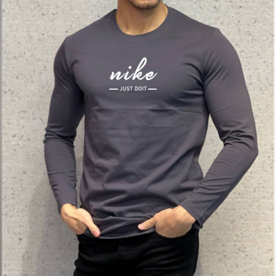 تیشرت استین بلند بلوز نایک NIKE رنگ نوک مدادی