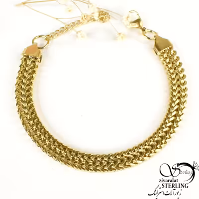 دستبند طرح بافت برند استیل کد 7977