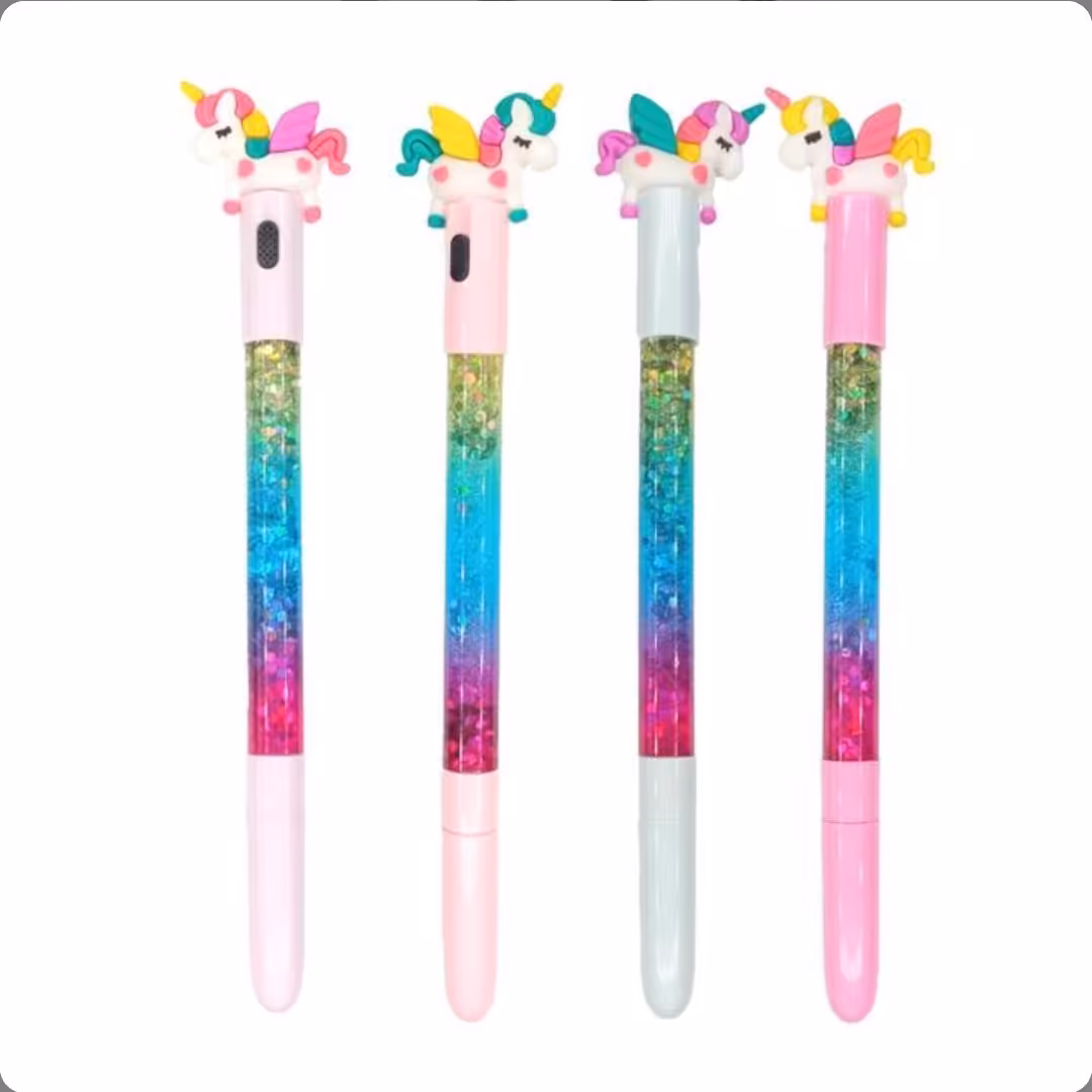 خودکار آکواریومی اکلیلی طرح پونی یا یونیکورن چراغدار