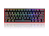 کیبورد مکانیکال بی‌سیم ردراگون مدل Redragon K616RGB-B 61 RGB