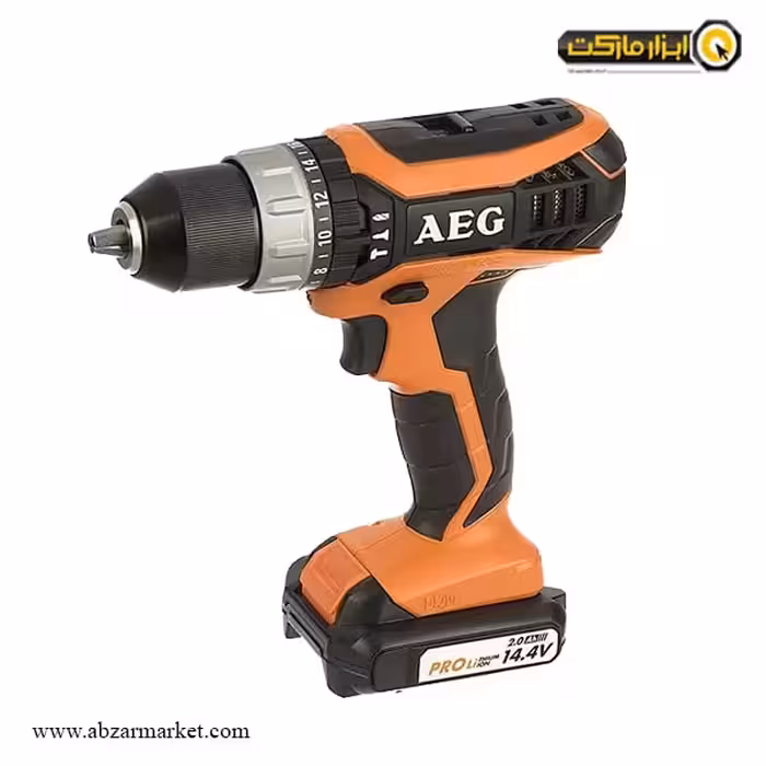 دریل شارژی چکشی AEG لیتیوم 14.4 ولت مدل BSB14G3LI-202C