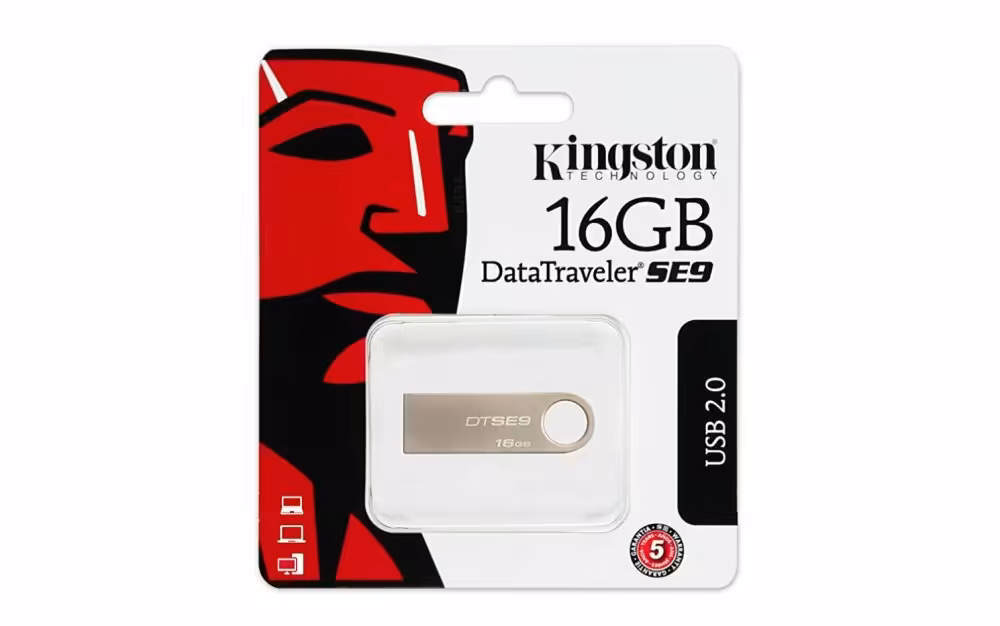 فلش مموری کینگستون DTSE9H 16GB USB 2.0