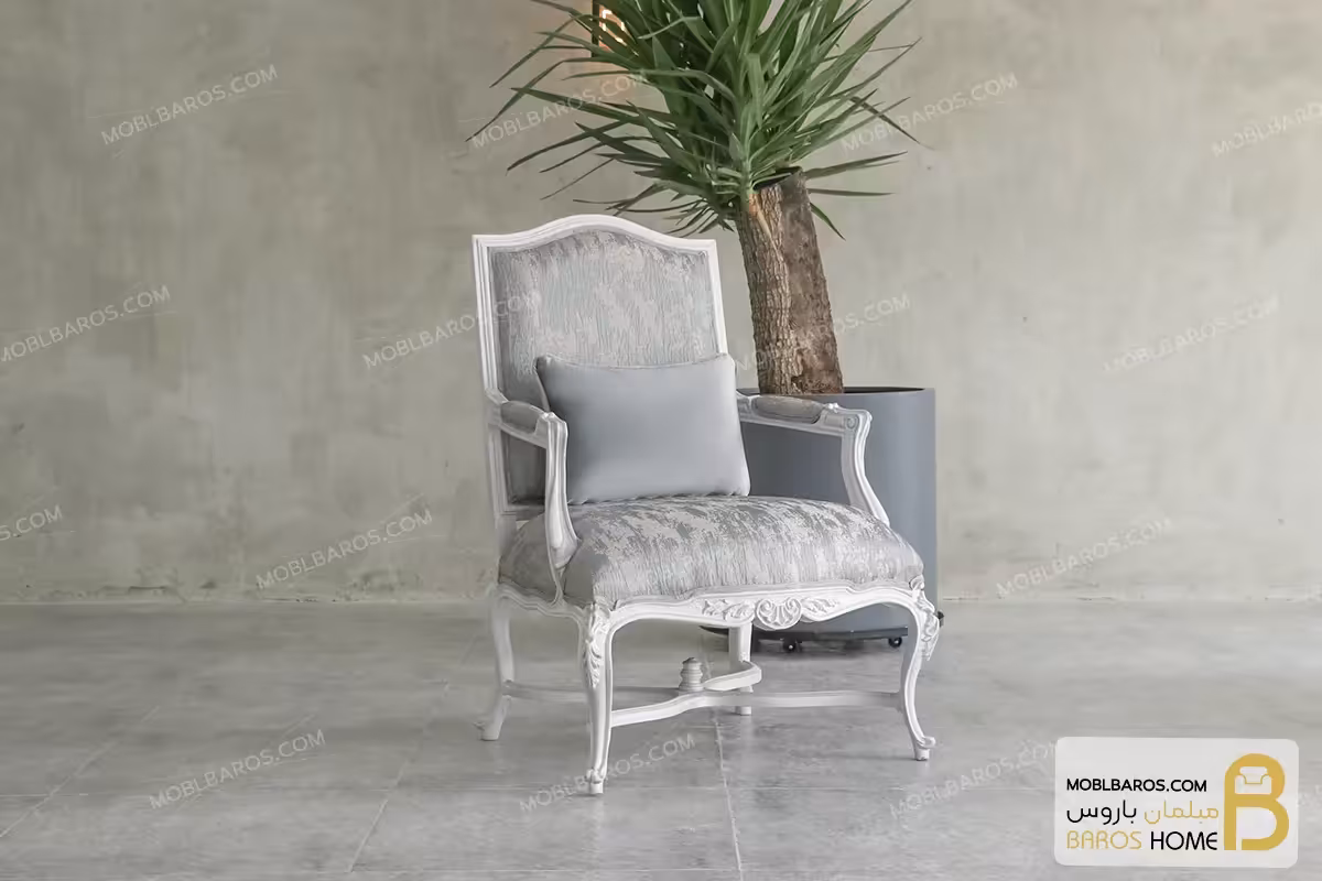 مبل تک نفره کلاسیک فرانسوی موناکو