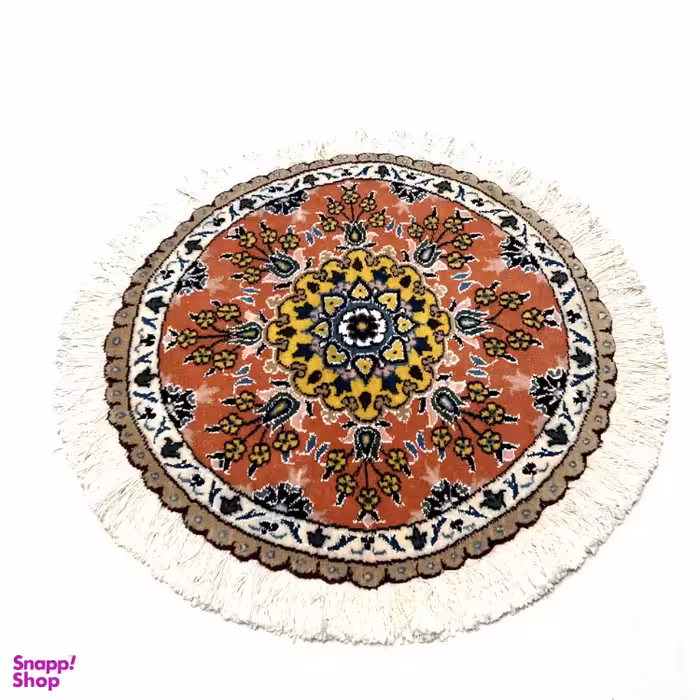 قالیچه دستباف نایین (Naein) مدل سارا زمینه آجری