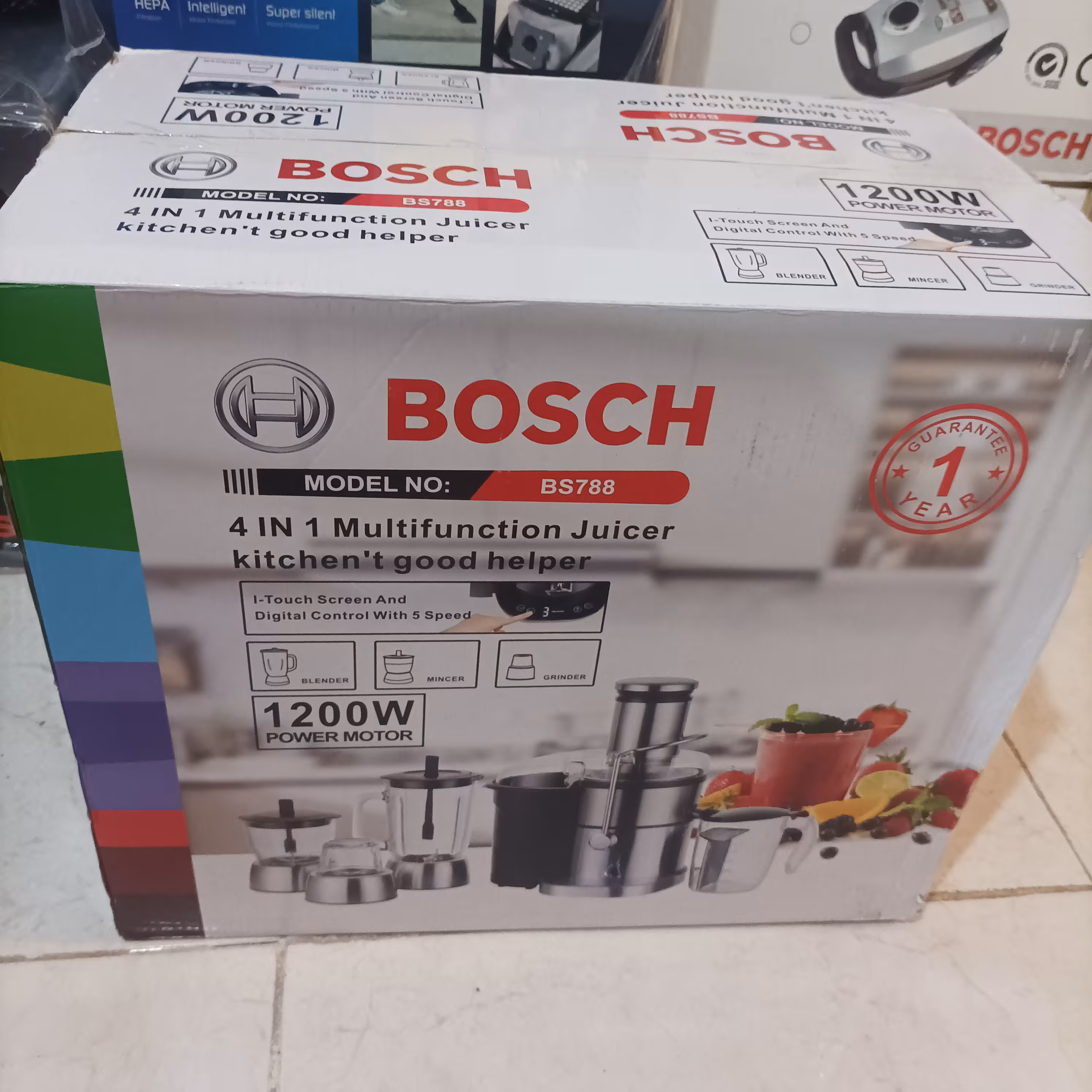 آبمیوه گیری همه کاره  جدید  تمام لمسی  بوش BOSCH ارسال رایگان 
