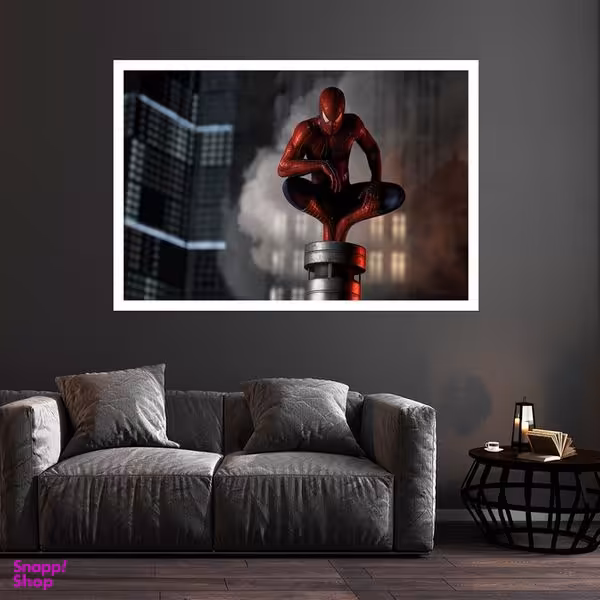 تابلو بکلیت طرح فیلم مرد عنکبوتی مدل قاب شاسی W-s8852