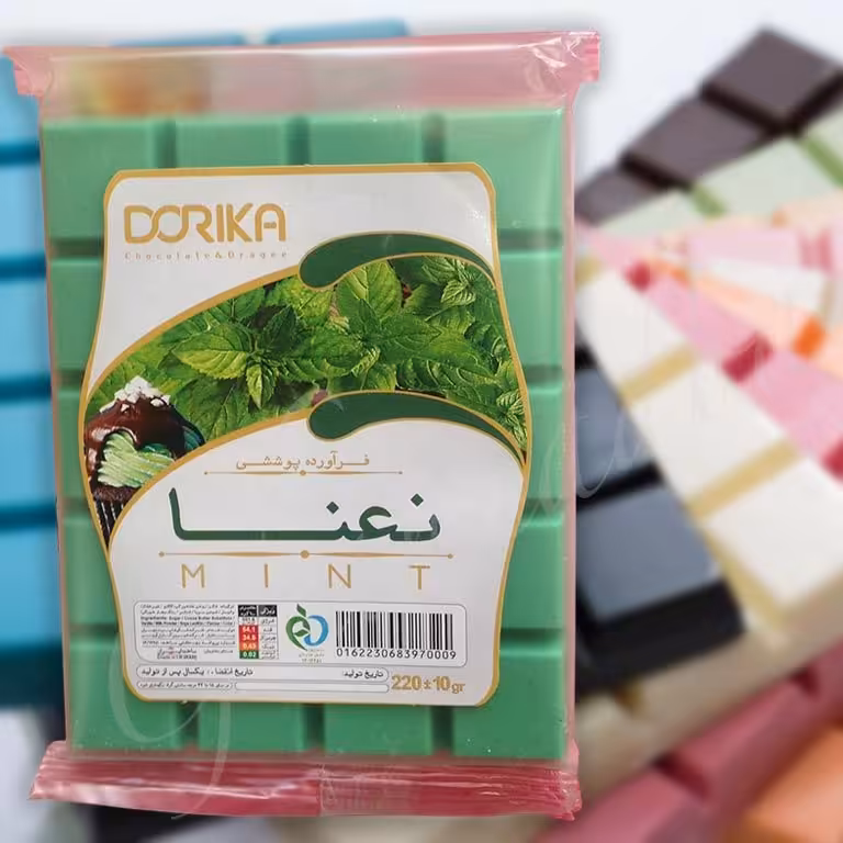 شکلات تخته ای نعنا دوریکا